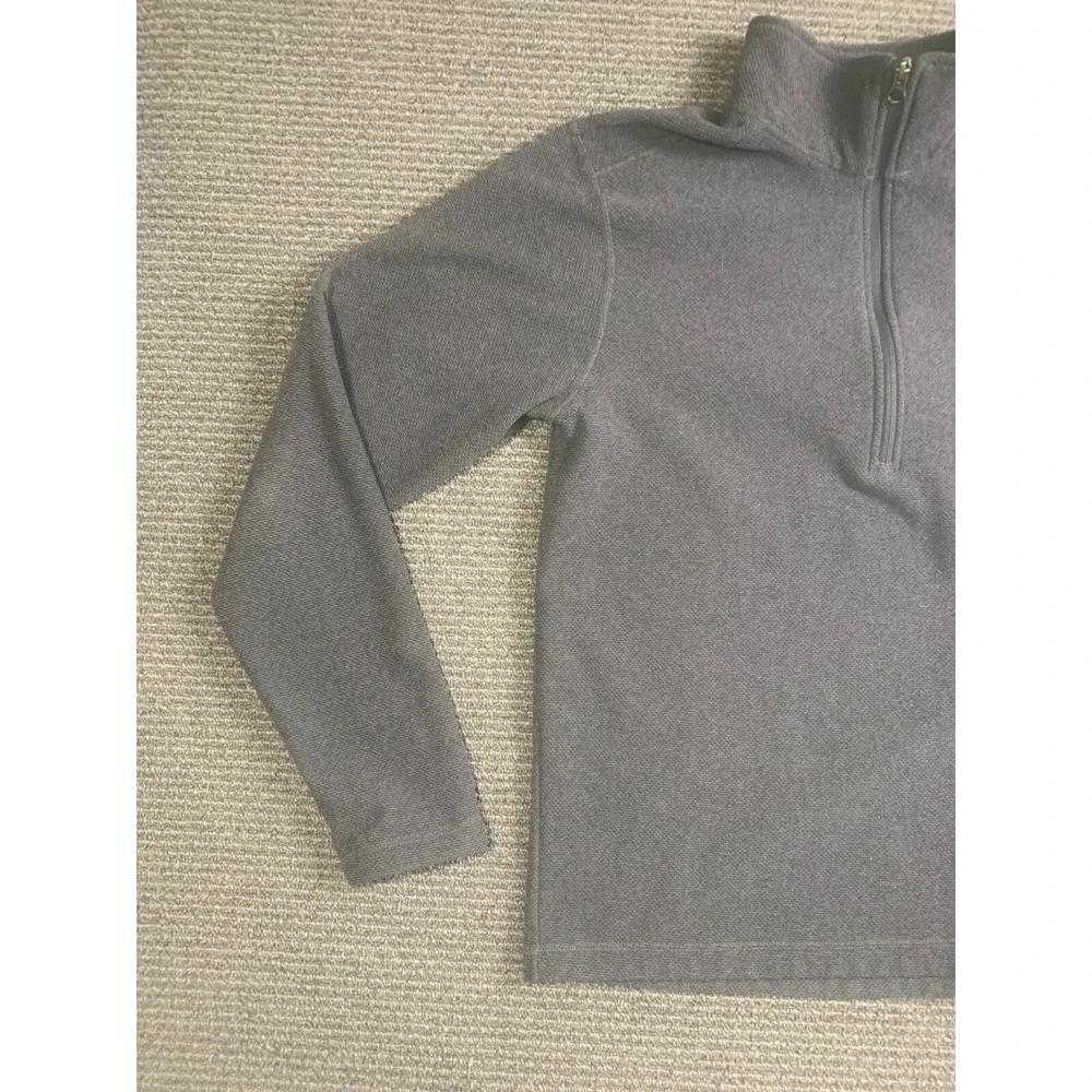 The North Face Textured 1/4 Zip Gray Pullover Men’s M Hiking Outdoor